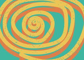 Abstract Spiral Retro Background vector