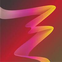 A vibrant, abstract image featuring a dynamic, flowing ribbon of interconnected lines in shades of pink, purple, and yellow against a gradient background. vector