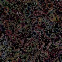 Brightly coloured background with an abstract topography design vector
