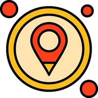GPS Button Icon Design Symbol vector