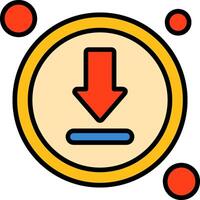 Download Button Icon Design Symbol vector