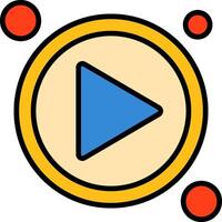 Play Button Icon Design Symbol vector
