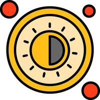 Night Light Button Icon Design Symbol vector