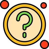 FAQ Button Icon Design Symbol vector
