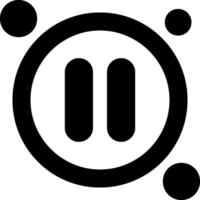Pause Button Icon Design Symbol vector