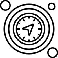 Compass Button Icon Design Symbol vector