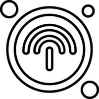 Hotspot Button Icon Design Symbol vector