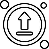 Upload Button Icon Design Symbol vector