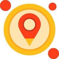 GPS Button Icon Design Symbol vector