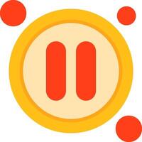 Pause Button Icon Design Symbol vector