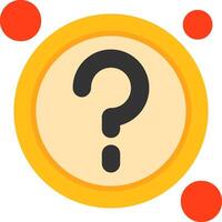FAQ Button Icon Design Symbol vector