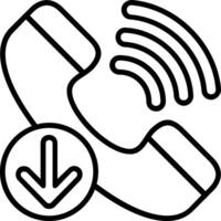Incoming call Icon Design Symbol vector