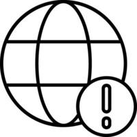 Internet Error Icon Design Symbol vector