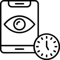 Screen timeout Icon Design Symbol vector