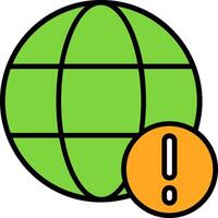 Internet Error Icon Design Symbol vector