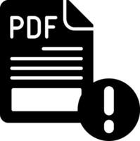 PDF Icon Design Symbol vector