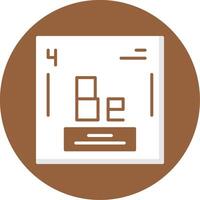 Beryllium Icon Design vector