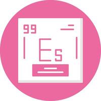 Einsteinium Icon Design vector