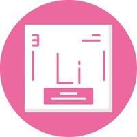 Lithium Icon Design vector