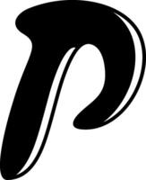 P Alphabet Icon Design vector