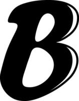 B Alphabet Icon Design vector