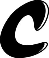 C Alphabet Icon Design vector