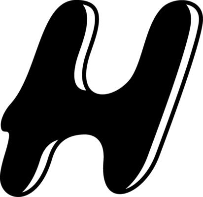 H Alphabet Icon Design