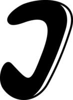 J Alphabet Icon Design vector