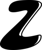Z Alphabet Icon Design vector