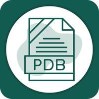 PDB Icon Design vector