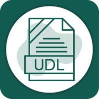 UDL Icon Design vector