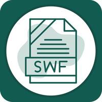 SWF Icon Design vector