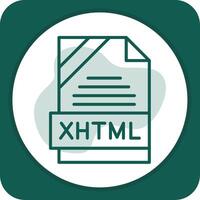 XHTML Icon Design vector