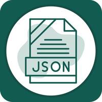 JSON Icon Design vector