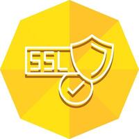 SSL Certificate Icon Design vector