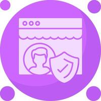 Secure Login Icon Design vector