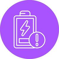Battery Low Icon Design Symbol vector