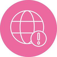 Internet Error Icon Design Symbol vector