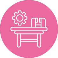 Workbench Icon Design vector