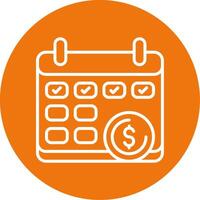 Paid Leave Icon Design vector