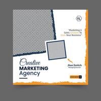 Digital marketing social media post business webinar for social media story, business post or stories banner template geometric shape design for attractive abstract elements post background space vector