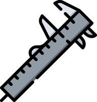 A caliper is shown on a white background vector