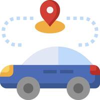Car navigation with gps vector