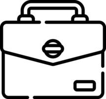 A briefcase icon on a white background vector