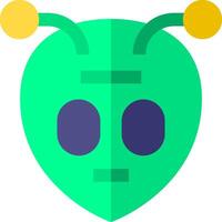 An alien head with two eyes and two ears vector
