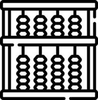 An abacus icon on a white background vector