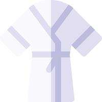 A robe is shown on a white background vector
