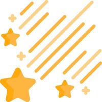 A star and a star with a line vector