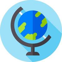 Globe icon flat design illustration vector