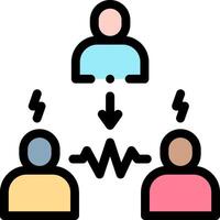 People in a circle with a person in the middle vector